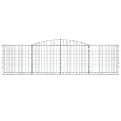 Cestas De Gaviones 2 Uds Forma De Arco Hierro 400x50x100/120 Cm_3