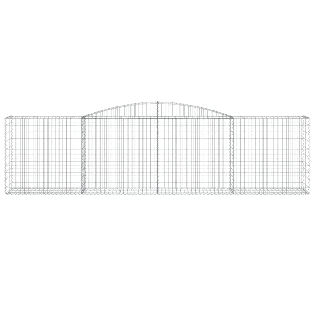 Cestas De Gaviones 8 Uds Forma De Arco Hierro 400x50x100/120 Cm_3