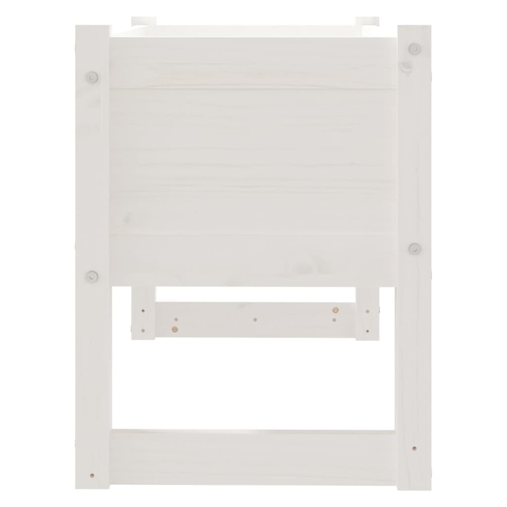 Jardinera Madera Maciza De Pino Blanco 78x40x52 Cm_4