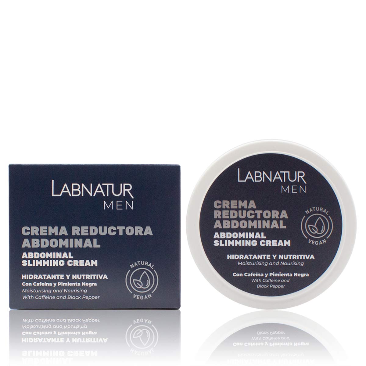 Gel-Crema Reductor de Abdomen y Cintura para Hombre Labnatur 300 ml | Reafirma, Tonifica y Define | Vegano_0