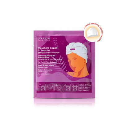 Mascarilla Capilar En Tela Efecto Termo-vapor Seboequilibrante Y Suavizante Gyada_0