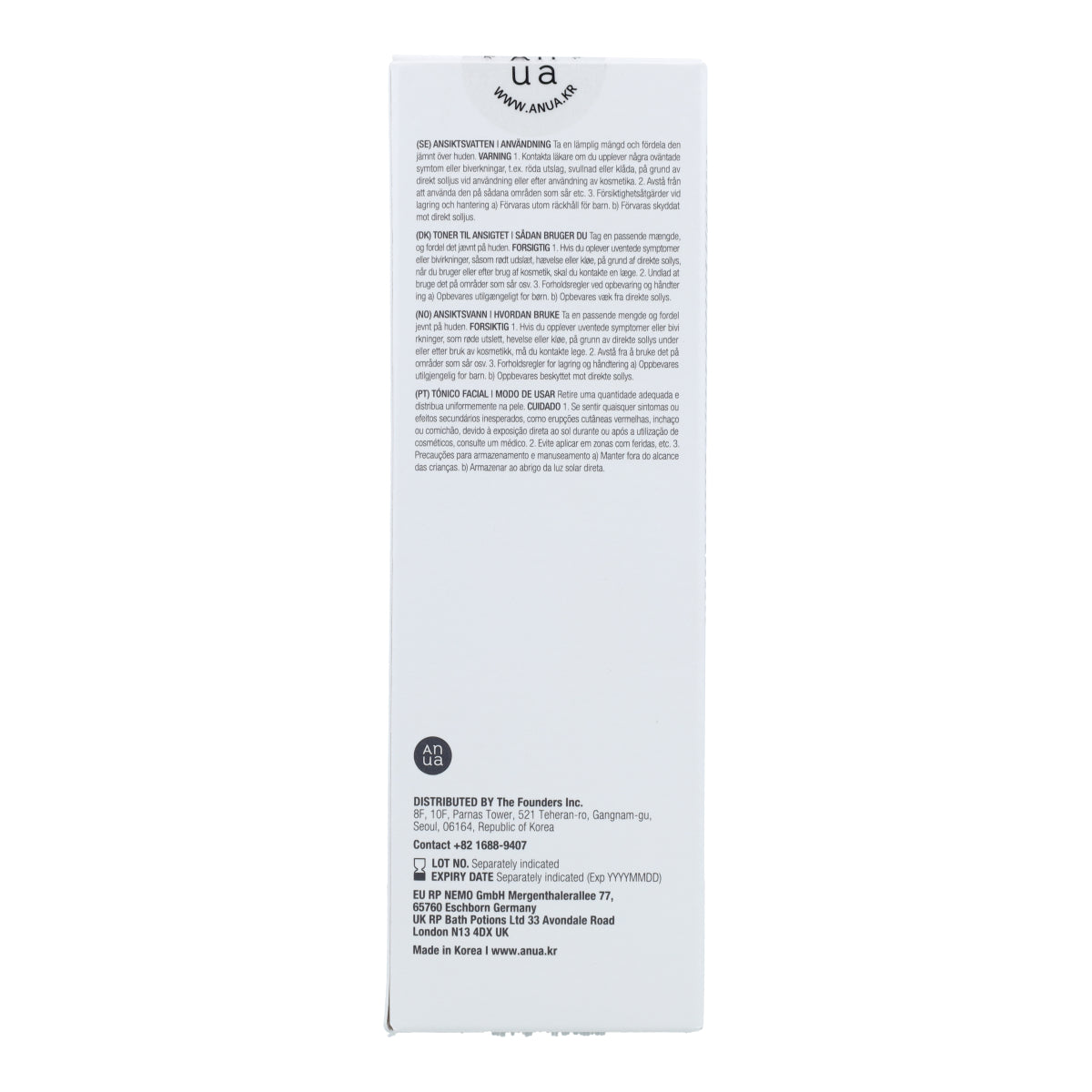 Tónico Facial Heartleaf 77% Soothing Toner Anua 250 ml