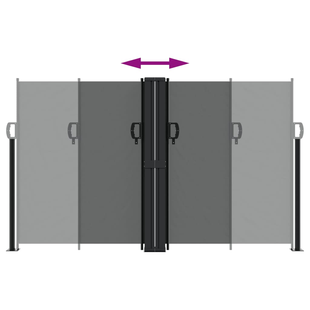 Toldo Lateral Retráctil Gris Antracita 140x1000 Cm_3