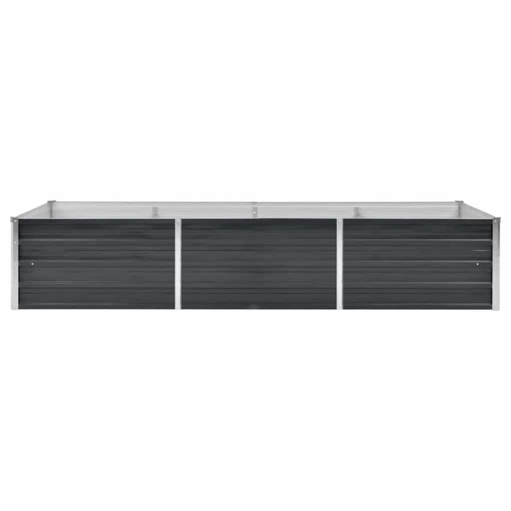 Arriate De Acero Galvanizado Gris Antracita 240x80x45 Cm_3