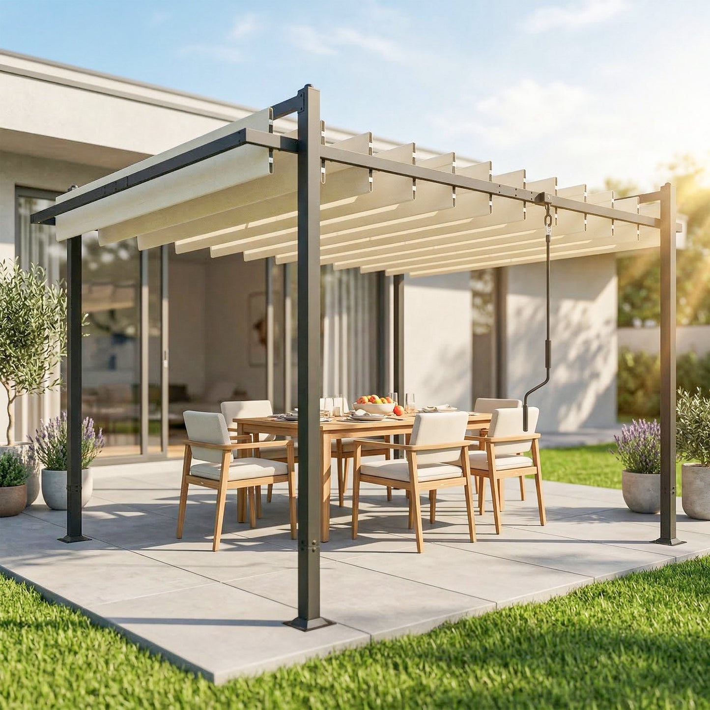 Outsunny Pérgola De Jardín 3x3_1