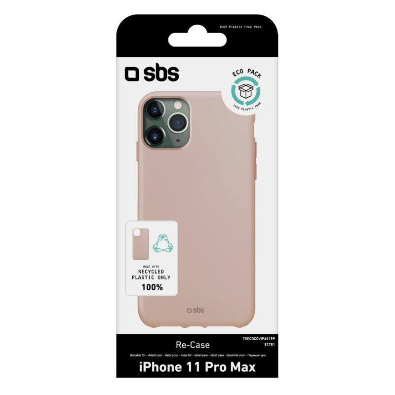 Funda de plástico reciclado para iPhone 11 Pro Max Rosa SBS