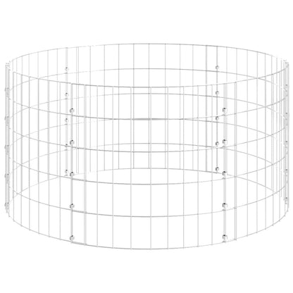 Poste Circular De Gaviones Acero Galvanizado Ø100x50 Cm / Vetonek_1