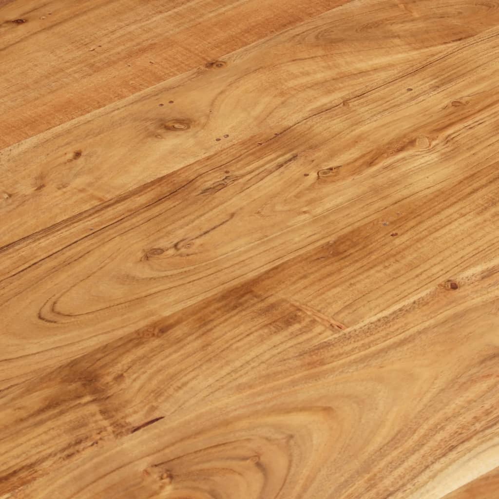 Mesa De Centro De Madera Maciza De Acacia 80x80x40 Cm_3