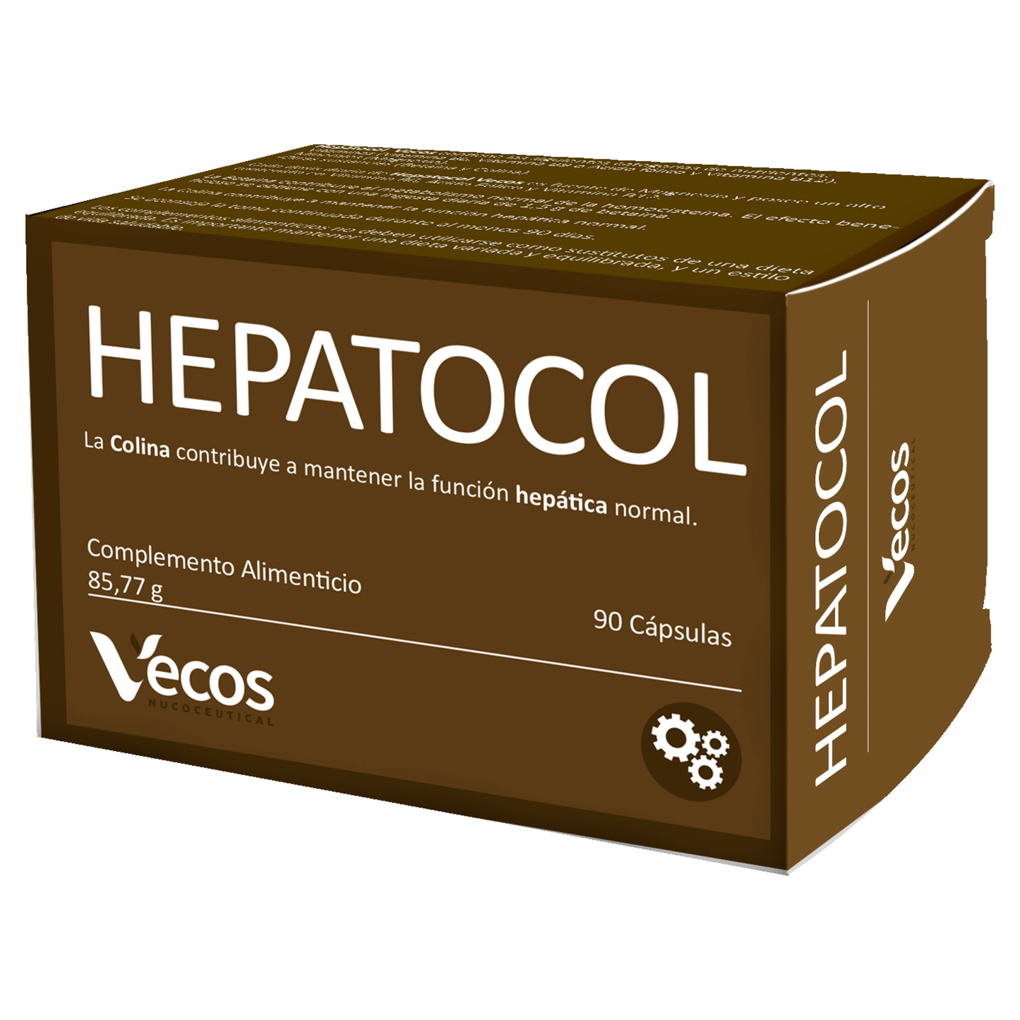 Hepatocol Vecos 90 Cápsulas | Control De Hígado Graso | Colina + Betaína_0