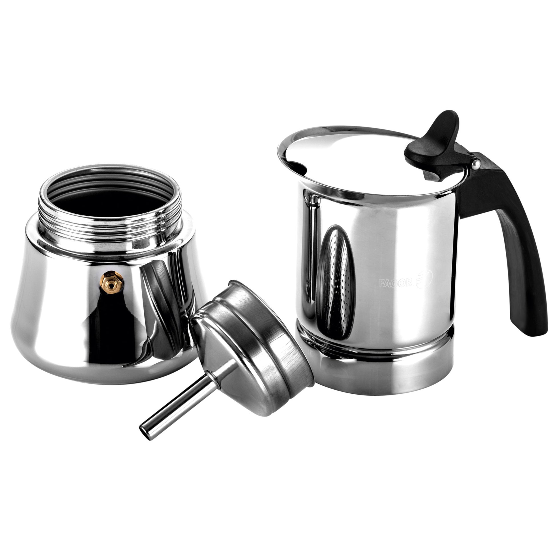 Cafetera Inox Etnica 4 Tazas Acero Inoxidable 18/10 Fagor_2