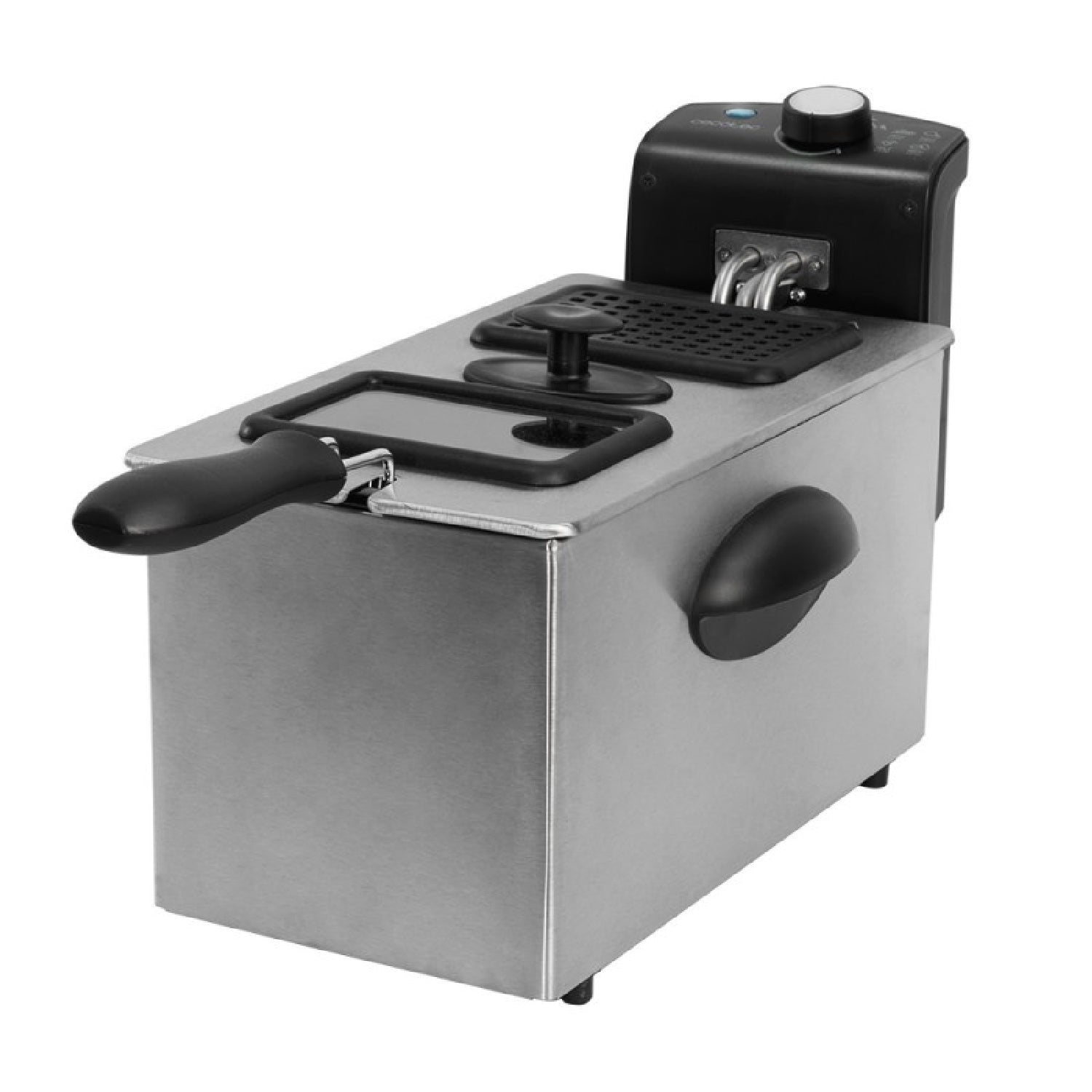 Freidora Eléctrica Cleanfry 3000. 2180 W, 3 Litros, Acero Inoxidable, Filtro Oilclean Que Mantiene El Aceite Limpio, Tapa Con Ventana De Visión Y Fi_0