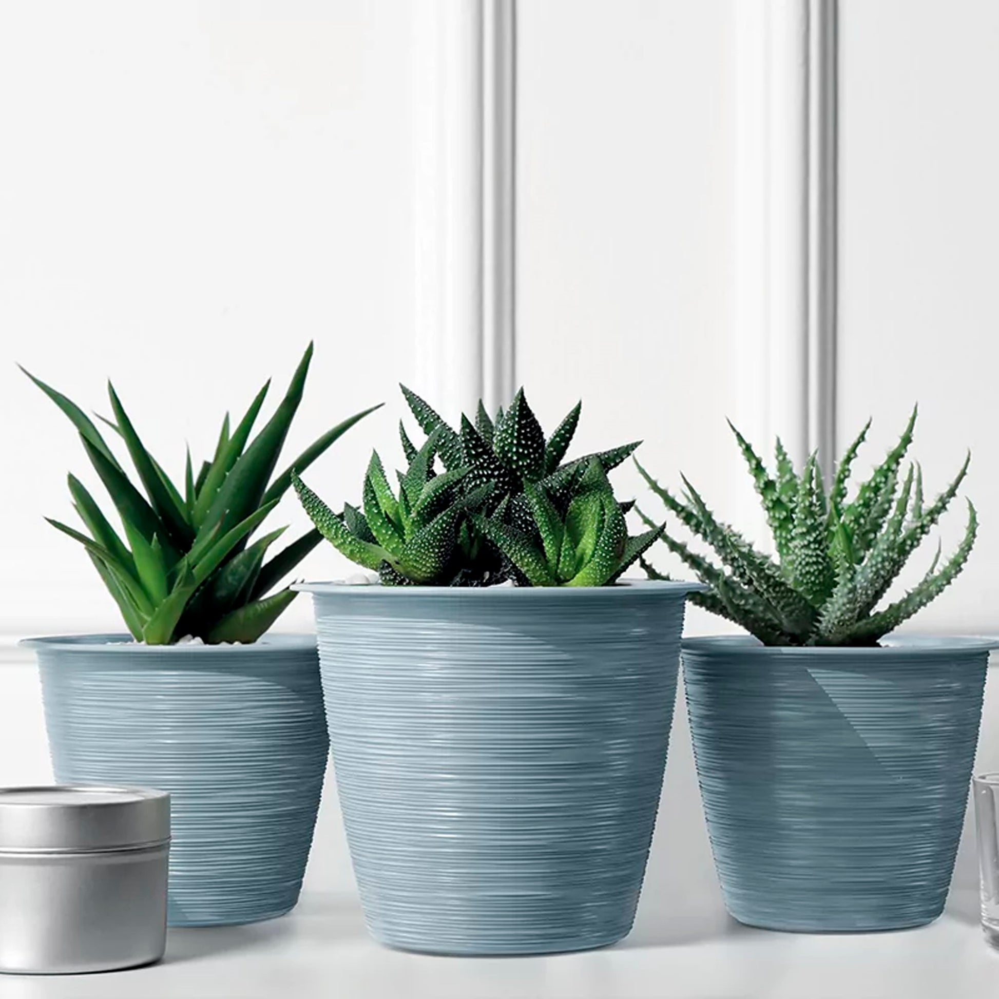 Maceta Furu 5,1l., Dimensiones (mm) 235x235x207, Color Antracita