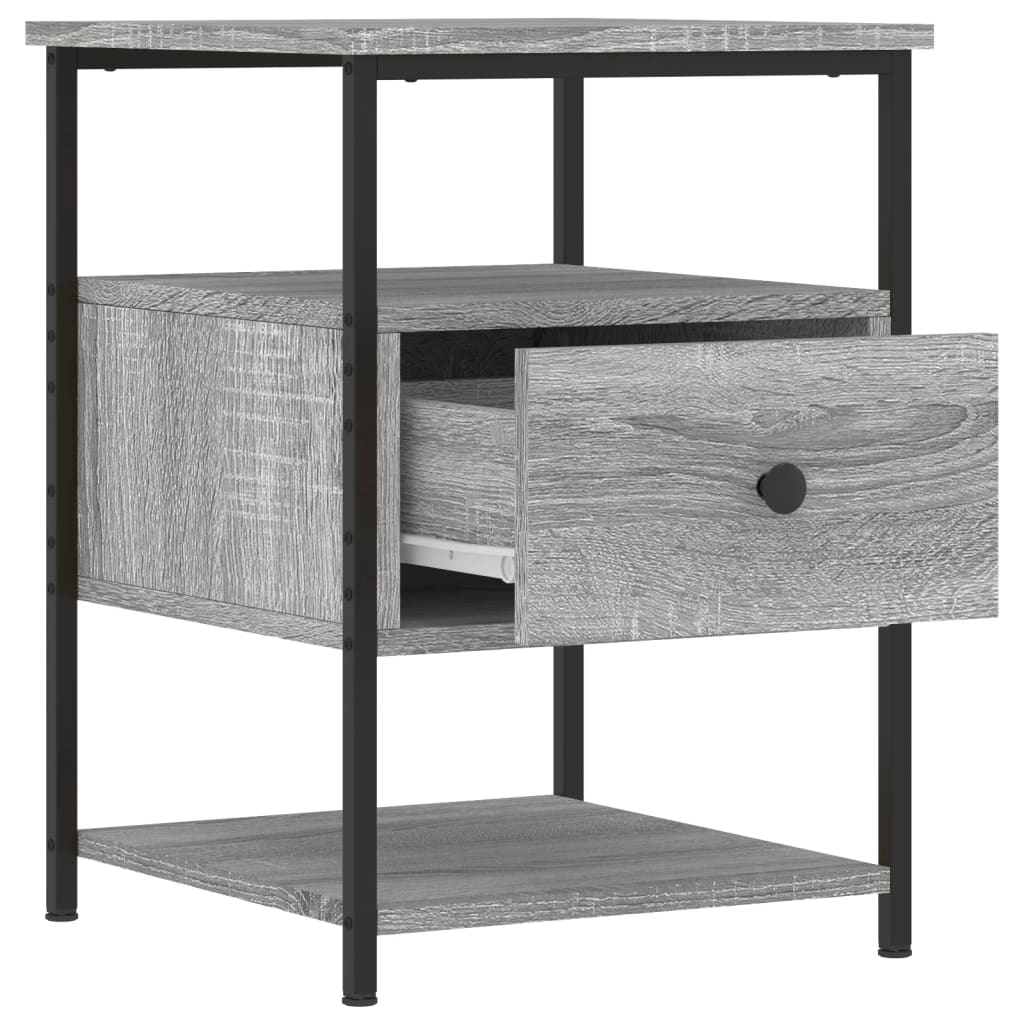 Mesitas Noche 2 Uds Madera Ingeniería Gris Sonoma 40x42x56 Cm_4