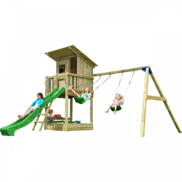 Parque Infantil Masgames Beach Hut L Con Columpio Doble._0