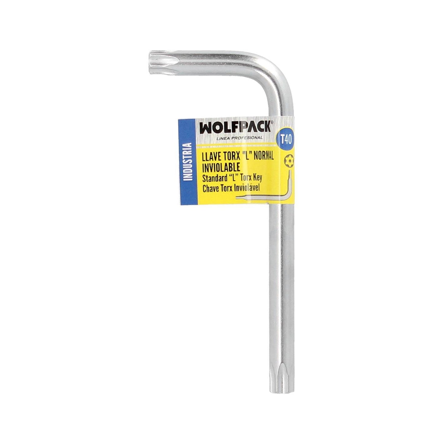 Llave Torx Inviolable Standar Acero Cromo Vanadio Profesional T40 Mm. Llave Estrella, Llave Allen Estrella