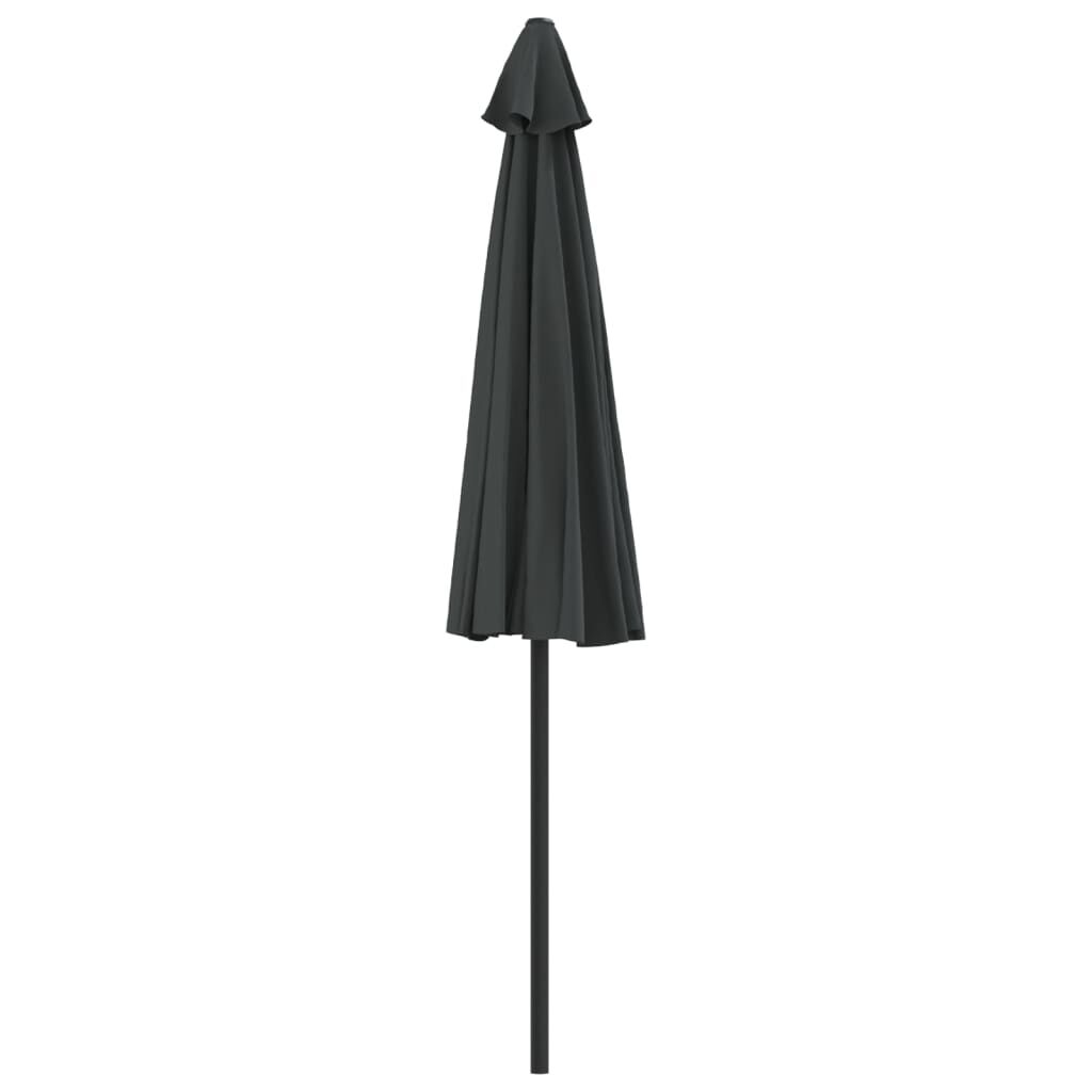 Vidaxl Sombrilla De Balcón Semicircular Palo Aluminio Gris 270x144 Cm_3