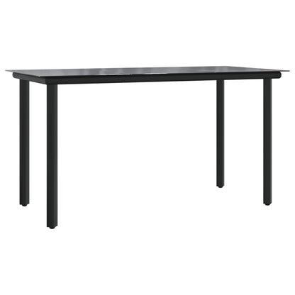Set Comedor Para Jardín 9 Pzas Y Cojines Ratán Sintético Marrón / Vetonek_1