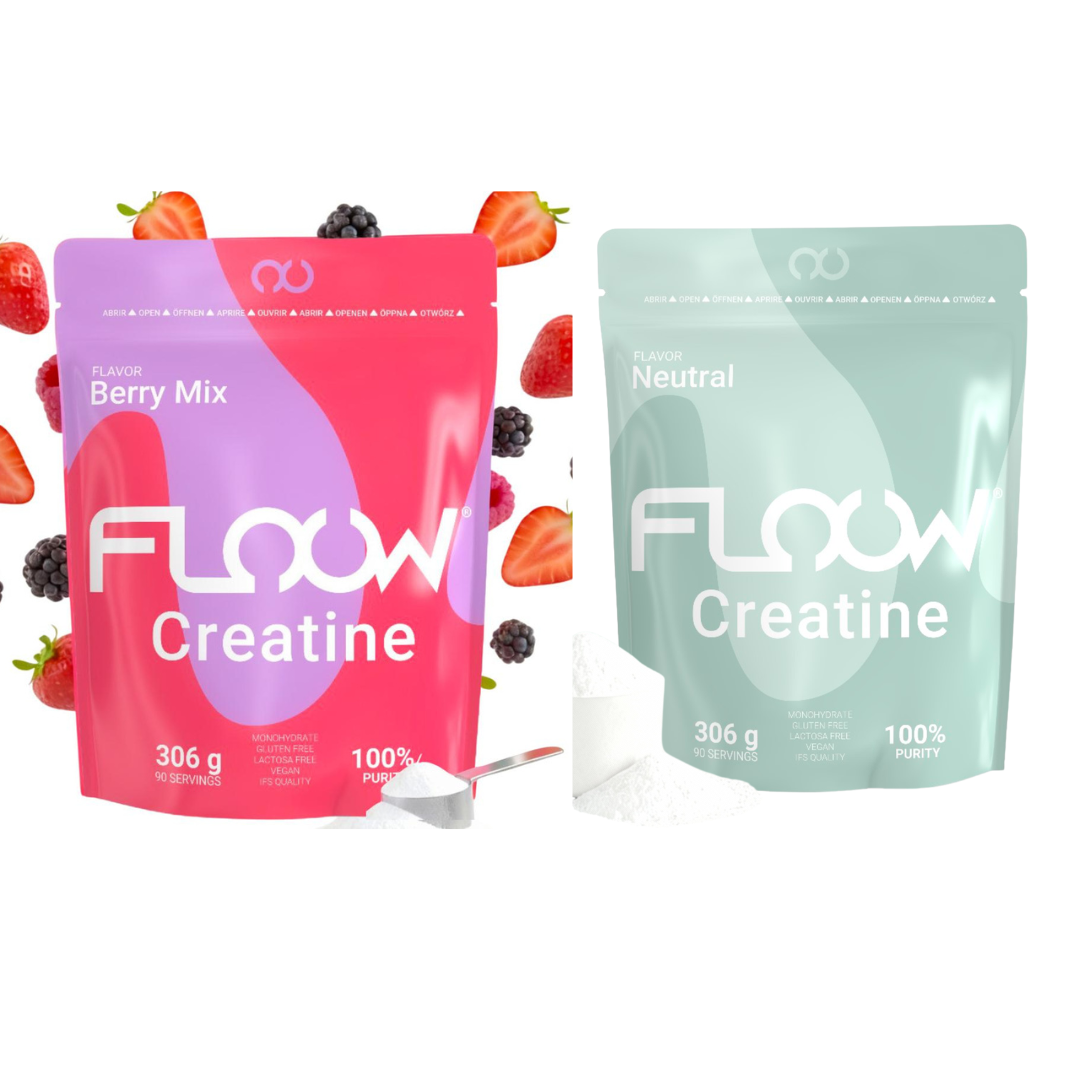 Creatina Monohidratada Sabor Berry Mix + Sabor Neutro - 612g (192 Dosis) Creatine En Polvo Pura Sin Azúcar_0