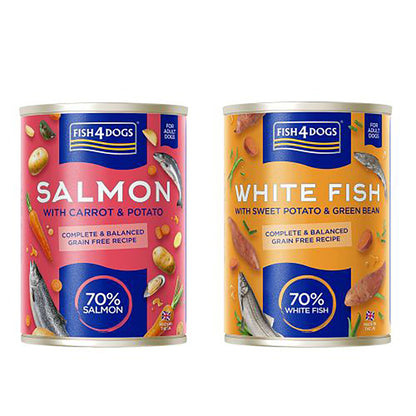 Fish4dogs Multipack Para Perro – Pescado Blanco Y Salmón 6 X 395 G_1