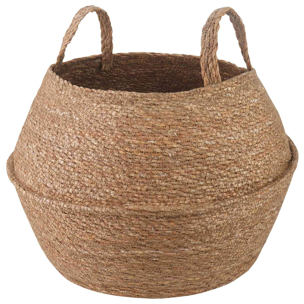 Maceta Con Asas Natural Ø 45 X 36 Cm 100% Hierba Marina_0