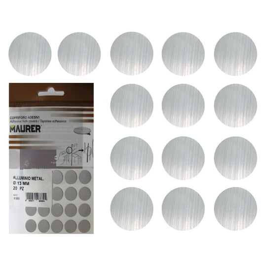 Tapatornillos Adhesivos Gris Metalizado. (blister 20 Unidades)_0
