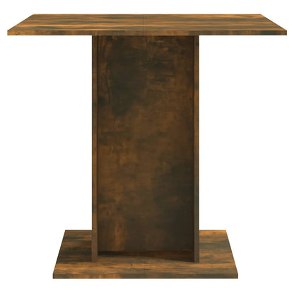 Mesa De Comedor Madera Contrachapada Roble Ahumado 80x80x75 Cm_2