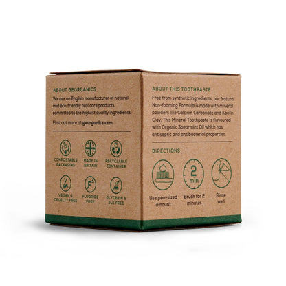 Dentífrico natural Hierbabuena  y Coco Georganics 60 ml