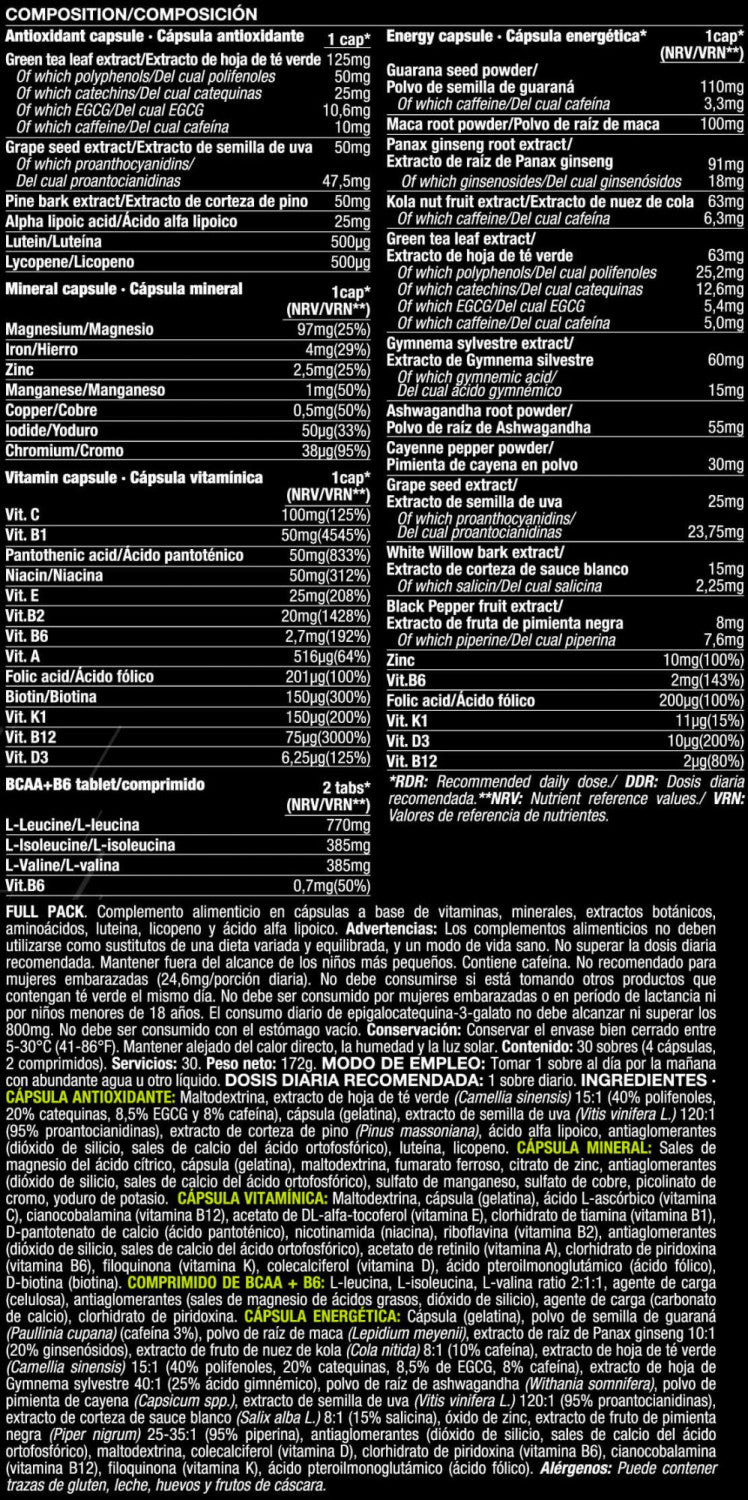 Full Pack - 30 Sobres - Complejos Multivitaminicos - Quamtrax_5