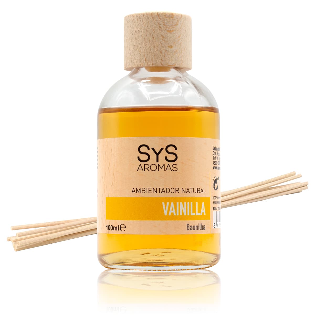 Ambientador Mikado Vainilla SYS Aromas 100 ml | Aroma Dulce y Caramelizado | Relajante_0