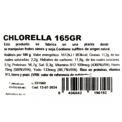 Espirulina en polvo Naturgreen, 175 g.