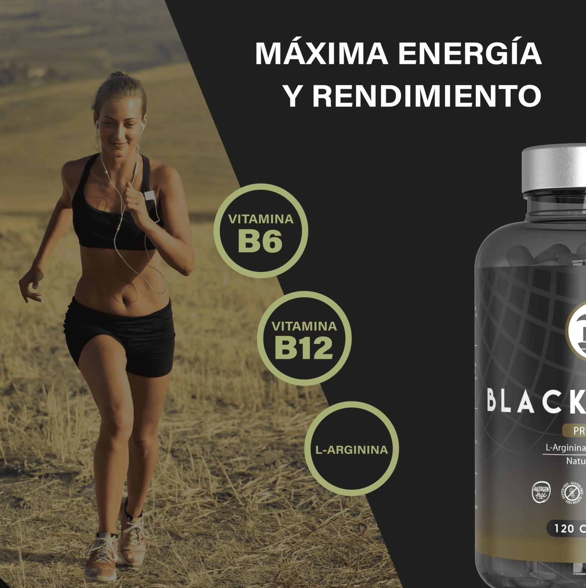 Maca Negra Andina Peruana Con L Arginina, 120 Capsulas, Para Máxima Energía Y Rendimiento Con Vitaminas B6/b12_2