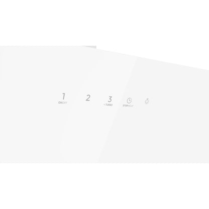 Campana decorativa Teka DVN vertical táctil de aspiración perimetral blanco 70 cm.