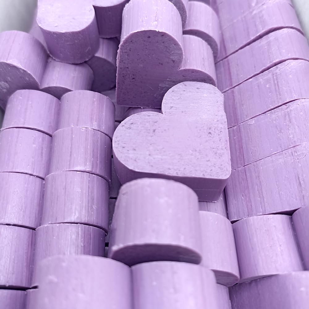 12 Jabones Aromáticos Con Forma De Corazón - Detalle Para Invitados De Eventos. Jabón Glicerina Aroma Lavanda_0