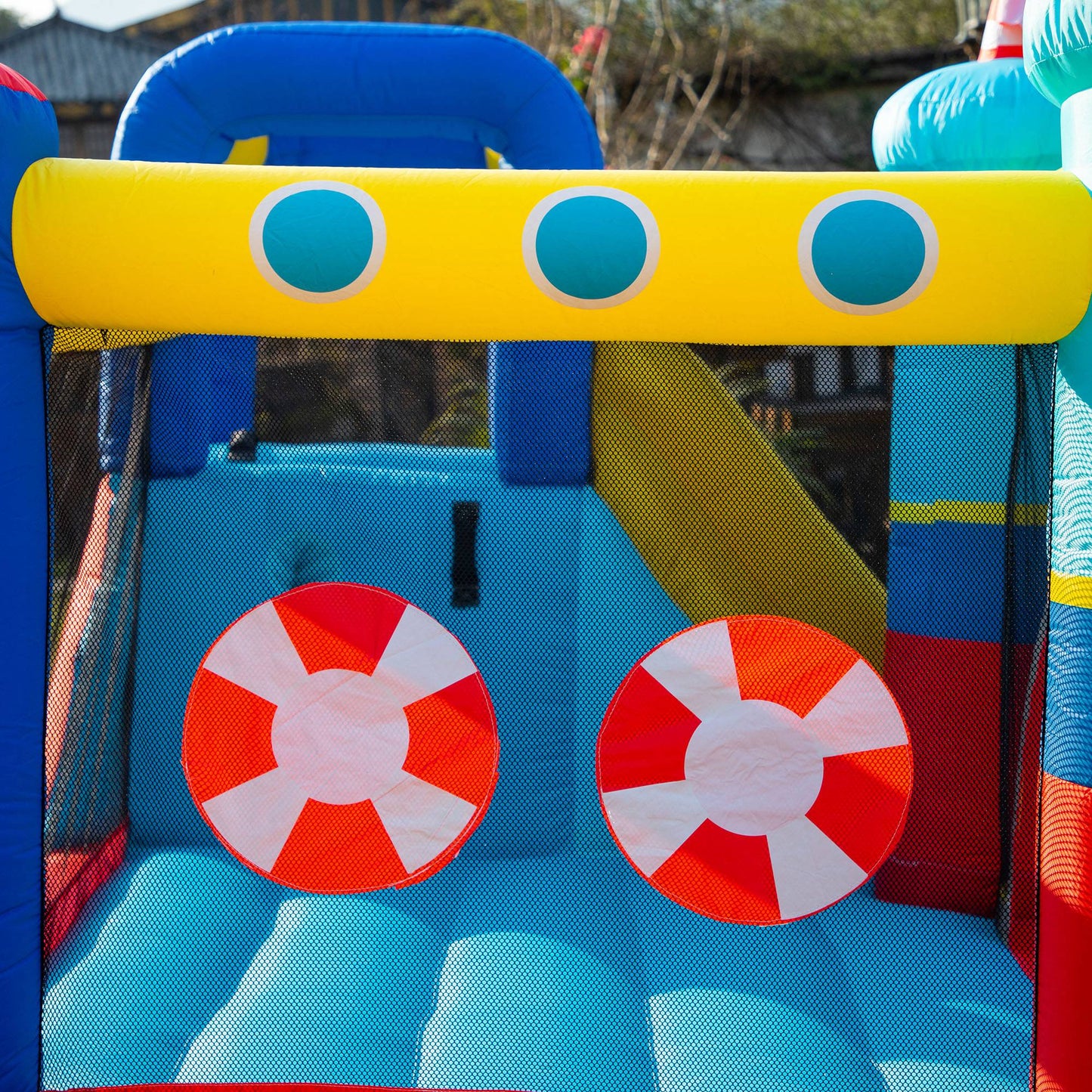 Outsunny Castillo Hinchable Con Tobogán Cama De Salto Y Piscina 265x260x200 Cm_3