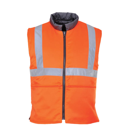 Chaleco De Calor De Alta Visibilidad Reversible / Xl / Naranja_0