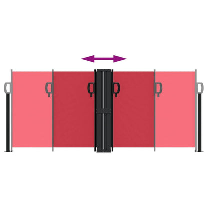 Vidaxl Toldo Lateral Retráctil Rojo 100x1000 Cm_4