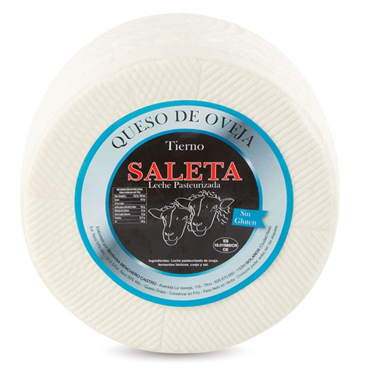 Queso Tierno Entero De Oveja (0,5kg) | Elaboración Artesana Quesos De La Mancha_0