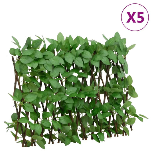 Enrejado Expandible Hiedra Artificial Verde 5 Uds 180x30 Cm / Vetonek_0