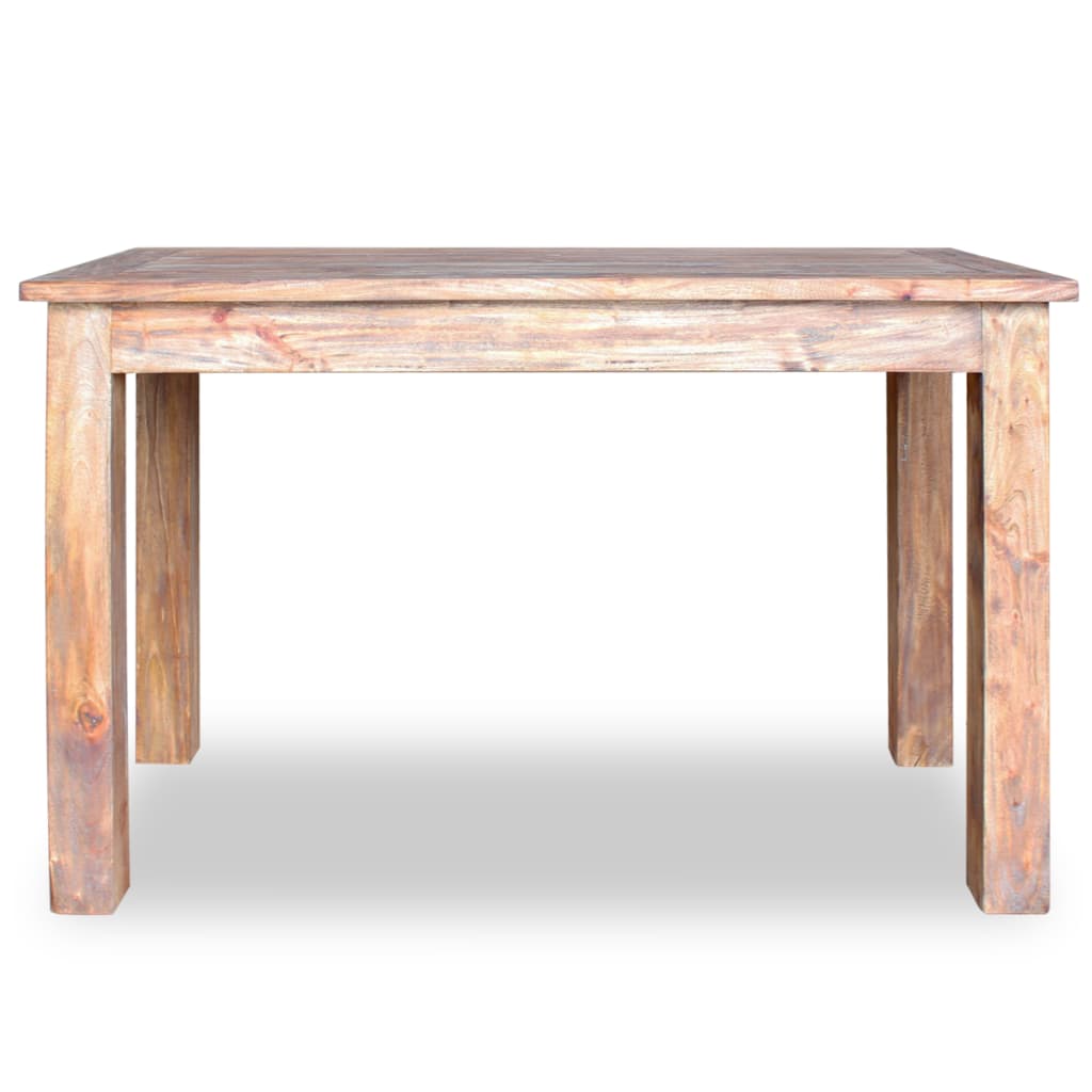 Mesa De Comedor De Madera Maciza De Caoba 120x60x77 Cm_2