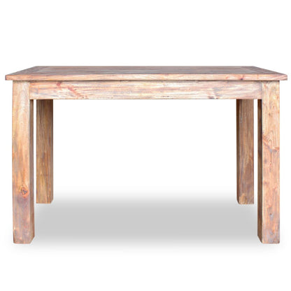 Mesa De Comedor De Madera Maciza De Caoba 120x60x77 Cm_2