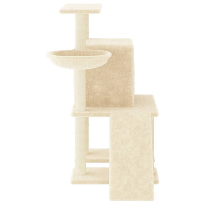 Vidaxl Rascador Para Gatos Con Postes De Sisal Color Crema 96,5 Cm_3