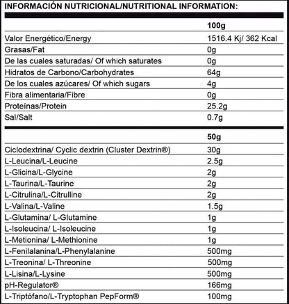 Ciclo Amino Dextrin - 1,5 Kg - Lima Limon - Ciclodextrina - Big_5