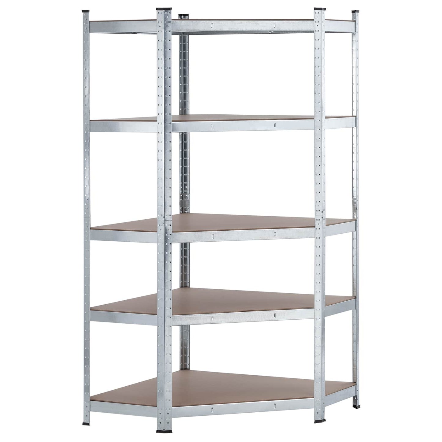 Estantería Esquinera Modular Galvanizada 5 Baldas Ajustables 180x80x40x56cm 875kg 7house_0
