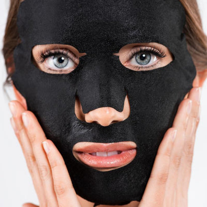 Mascarilla Facial Tisú Reequilibrante e Hidratante con Carbón y Ácido Hialurónico Iroha Nature 23ml