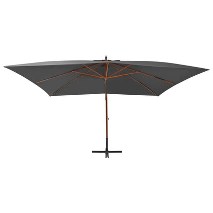 Vidaxl Sombrilla Jardín Voladiza Palo De Madera Antracita 400x300 Cm_1