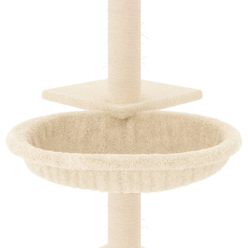 Vidaxl Rascador Para Gatos Con Postes De Sisal Color Crema 72 Cm_5