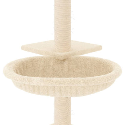 Vidaxl Rascador Para Gatos Con Postes De Sisal Color Crema 72 Cm_5