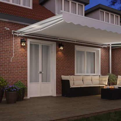 Toldo Retráctil Blanco 500 X 300 Cm Poliéster_2