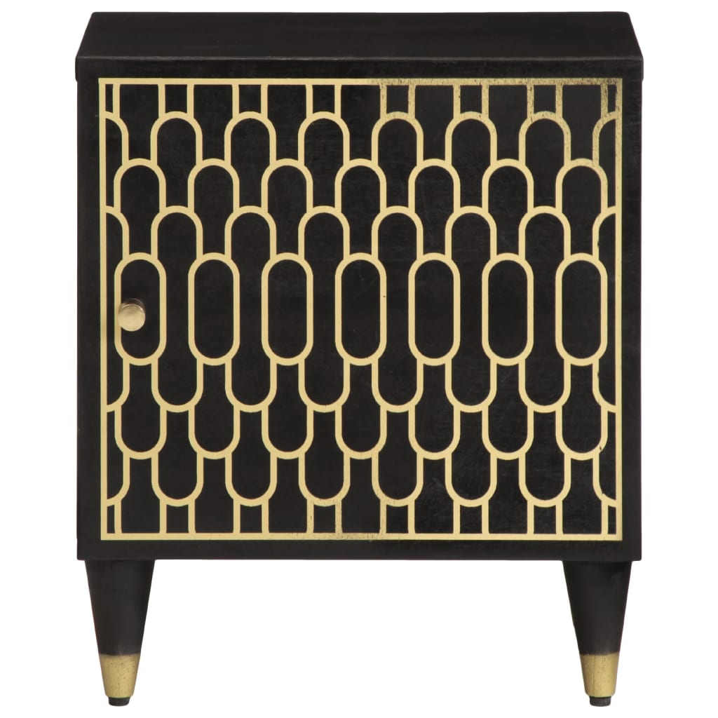 Mesitas De Noche 2 Uds Madera Maciza De Mango 40x33x46 Cm_2