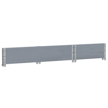 Jardinera De Madera Maciza De Pino Gris 100x50 Cm_5